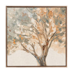 Sylvie Beaded Mediterranean Tree Framed Canvas by The Creative Bunch Studio