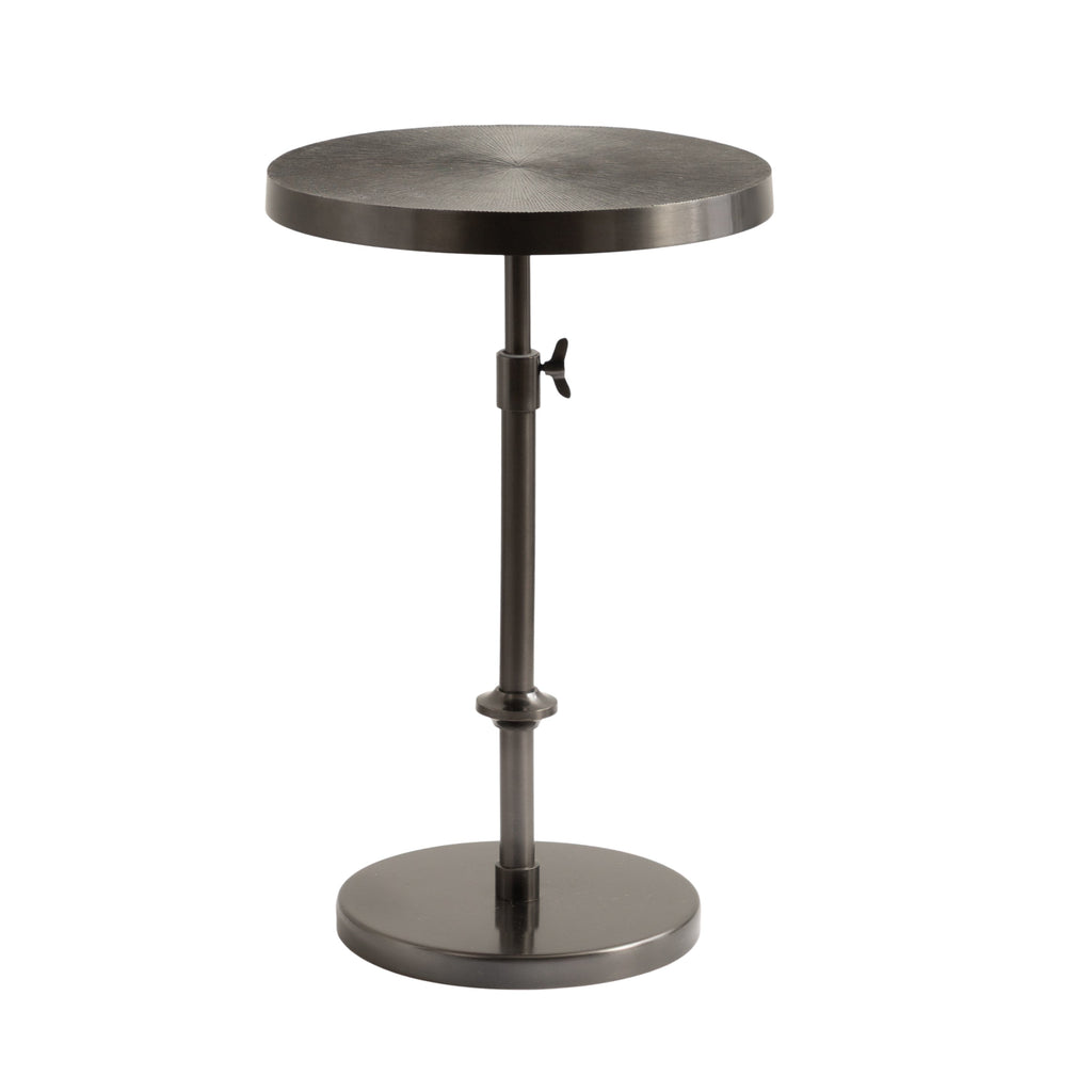 Engles Adjustable Embossed Metal Table and Plant Stand