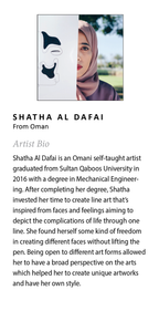 Sylvie Still Here Framed Canvas by Shatha Al Dafai