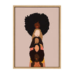 Sylvie Sisters Framed Canvas by Oris Eddu