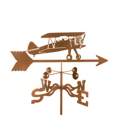 Ez Vane Ez1001-Dk Airplane Bi Plane Weathervane With Deck Mount