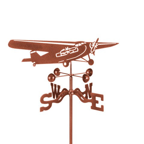 Ez Vane Ez1010-Gr Tri Motor Airplane Weathervane With Garden Mount