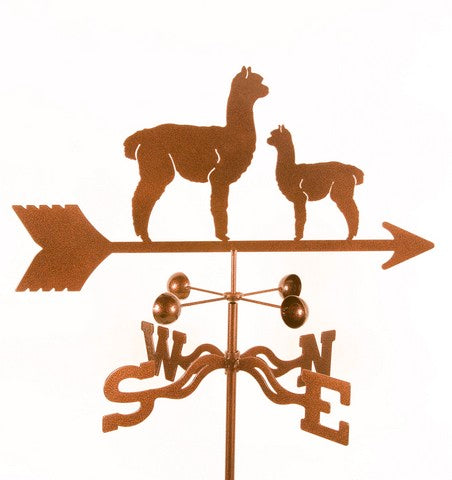 Ez Vane Ez1300-4S Alpaca & Baby Weathervane With Four Sided Mount