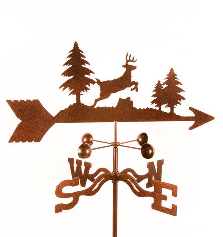 Ez Vane Ez1307-Gr Jumping Deer Weathervane With Garden Mount