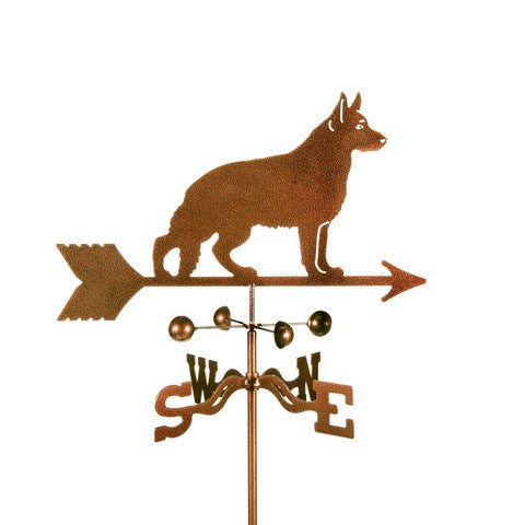 Ez Vane Ez1409-4S German Shepherd Dog Weathervane With Four Sided Mount