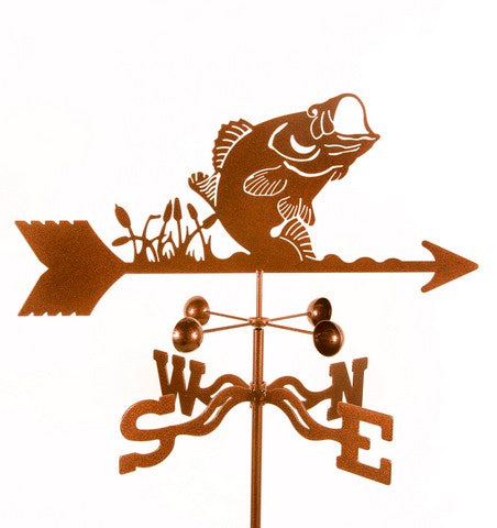 Ez Vane Ez1311-Gr Bass Fish Weathervane With Garden Mount