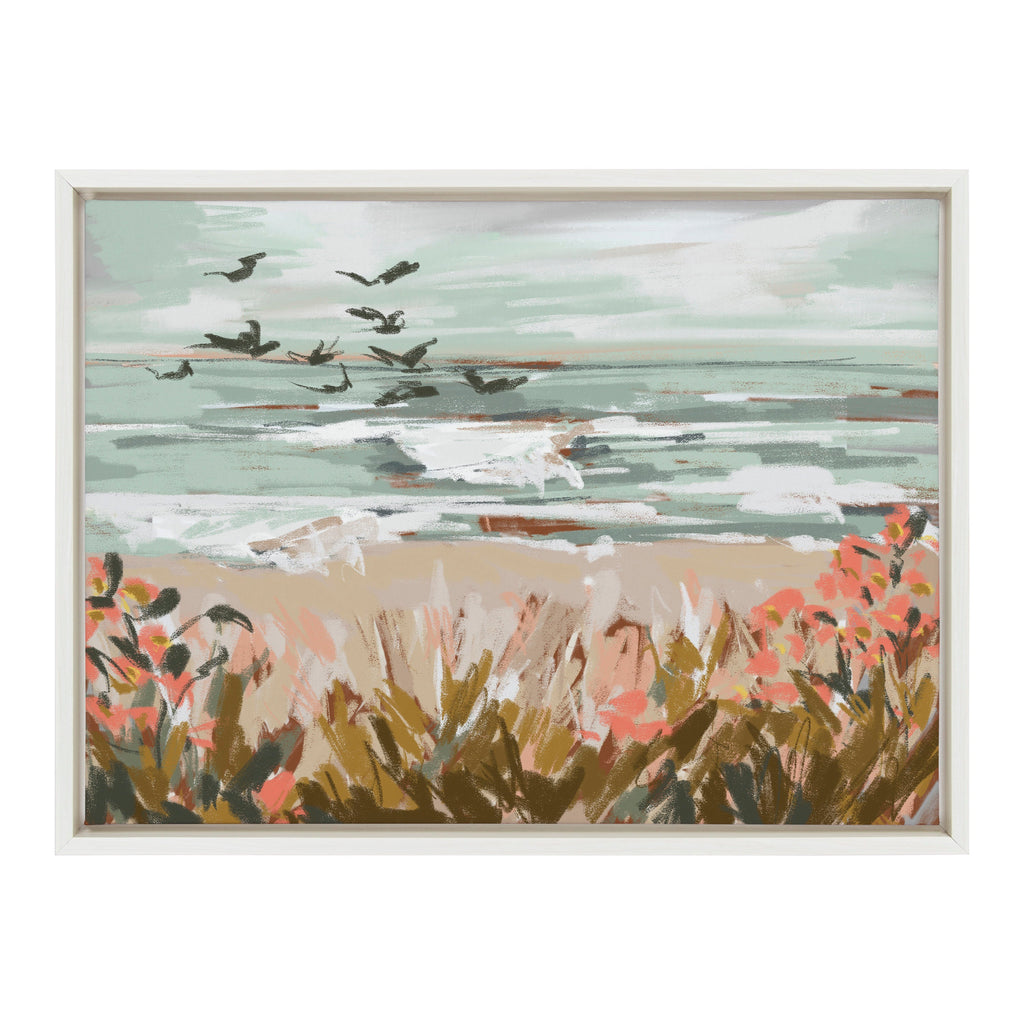 Sylvie Landscape 09 Beach Framed Canvas by Annie Quigley