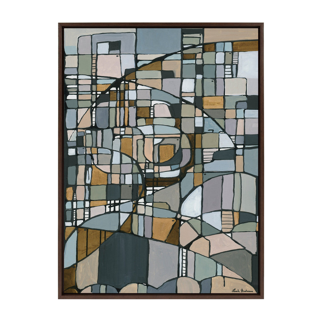Sylvie Deco Nadeau Framed Canvas by Leah Nadeau