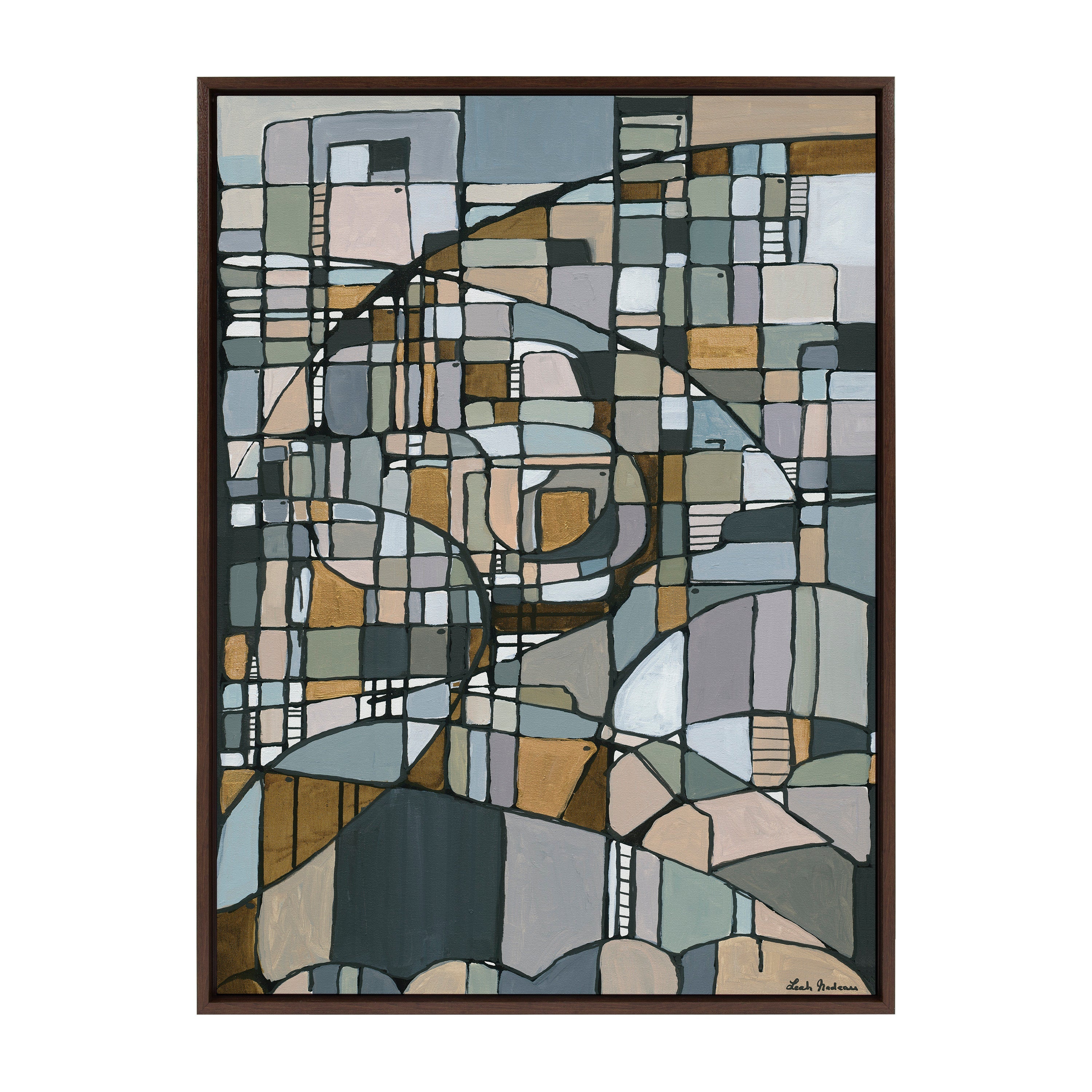 Sylvie Deco Nadeau Framed Canvas by Leah Nadeau