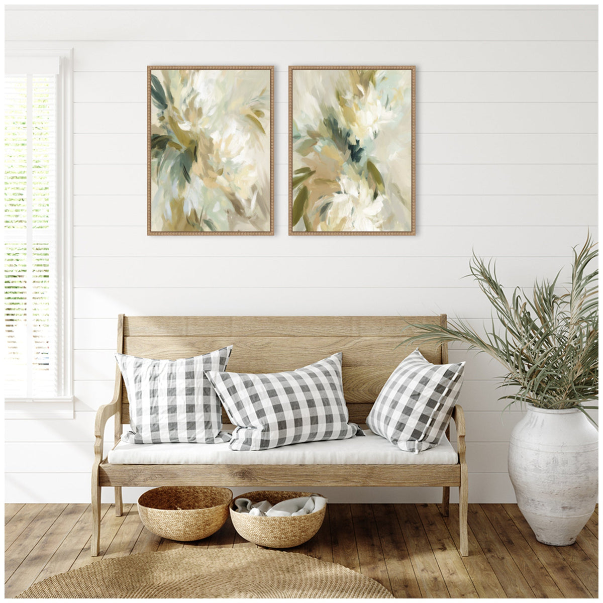 Garden No. 1 & No. 2 2 Piece Framed Canvas Wall Art Set by Amy Lighthall