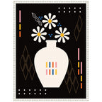 Sylvie Black Vase Framed Canvas by Amber Leaders