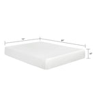 10" Plush Gel Memory Foam Mattress Bed With Cooling Technology, Aloe Vera Cover