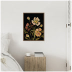 Sylvie Moody Floral 5 Framed Canvas by Annie Quigley