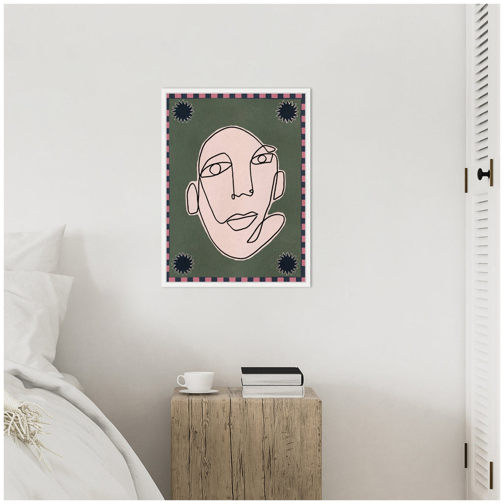 Sylvie Under The Sun 5 Framed Canvas by Shatha Al Dafai