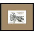 Postcard Florence by Teju Reval Framed Wall Art Print Matted