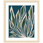 Framed Art Blue Flora 2 by Alicia Bock