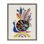 Sylvie Snail Framed Canvas by Rachel Lee of My Dream Wall