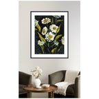 Framed Art Moody Floral 1 by Annie Quigley