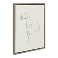 Sylvie Edgar Degas Horse Turned Three Quarters 1880 BW Framed Canvas by The Art Institute of Chicago