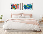 Sylvie Bright Abstract Framed Canvas by Jessi Raulet of Ettavee
