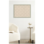 Pinboard Green Lattice Print