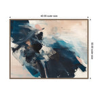 Sylvie Deep Blue Momentum II Framed Canvas by Amy Lighthall
