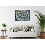 Sylvie Pacific Tower Horizontal Framed Canvas by Leah Nadeau
