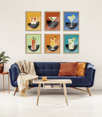 Blake Mojito Framed Printed Art by Amber Leaders Designs