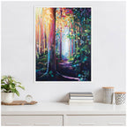 Sylvie Forest Path 2 Framed Canvas by Rachel Christopoulos