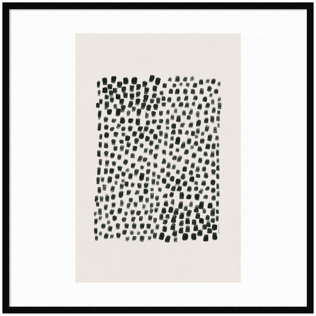 Abstract Black by Gabrielly Guedes Framed Wall Art Print