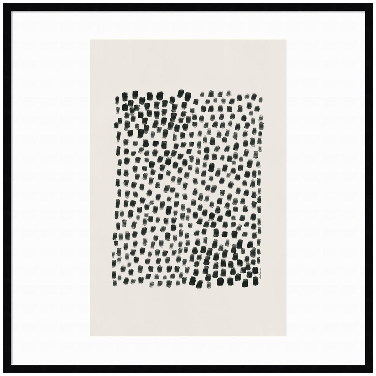 Abstract Black by Gabrielly Guedes Framed Wall Art Print