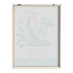 Blake Mid Century Modern Giraffe in Bathtub Framed Printed Glass by Rachel Lee of My Dream Wall