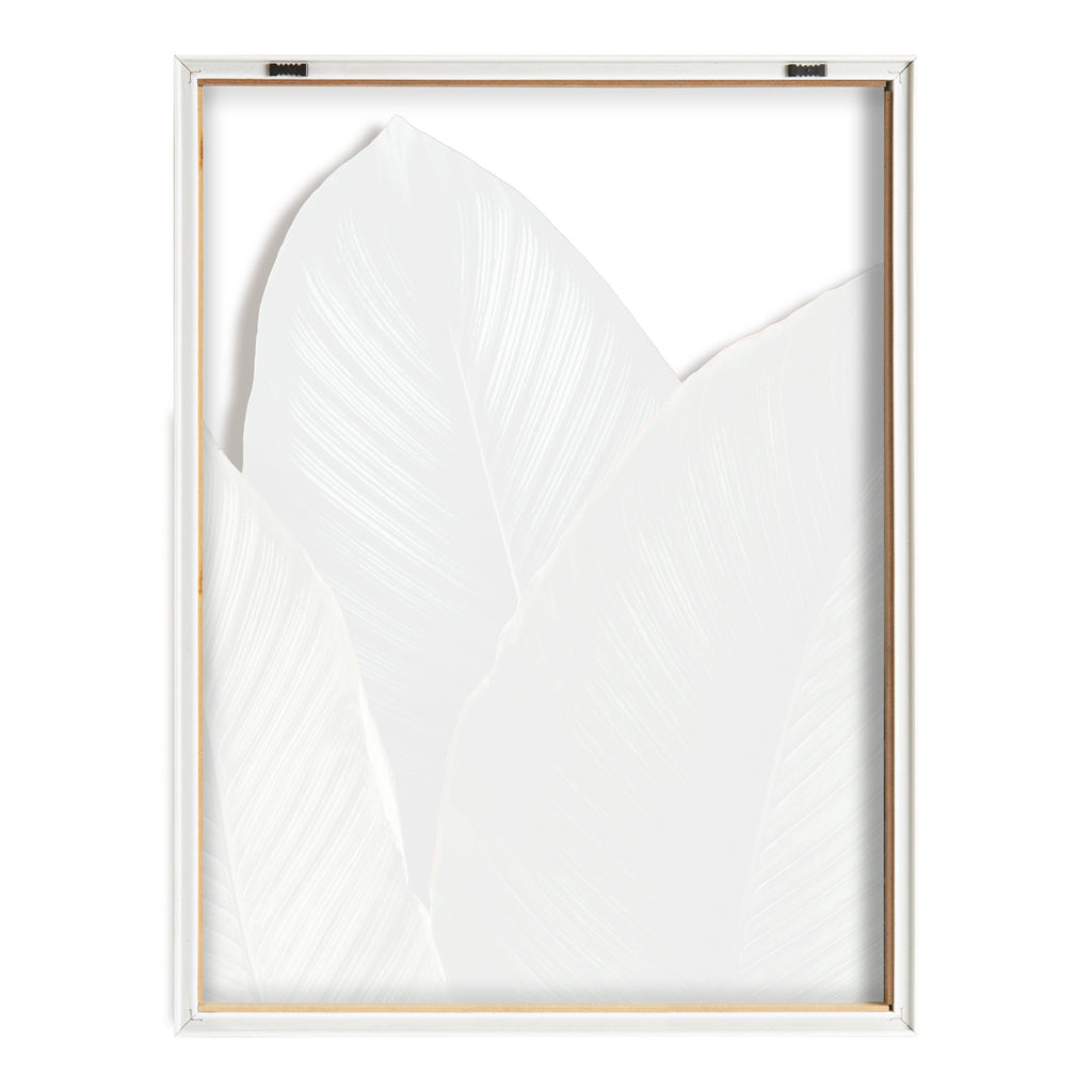 Blake Tropical Palm Leaves Framed Printed Glass by Amy Peterson Art Studio