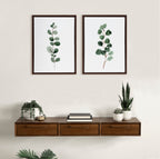 Sylvie Eucalyptus Framed Canvas Set by Maja Mitrovic