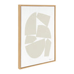 Sylvie Constructed I Neutral Framed Canvas by Statement Goods