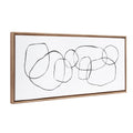 Sylvie Beaded Dancing Circles Framed Canvas by Teju Reval