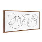 Sylvie Beaded Dancing Circles Framed Canvas by Teju Reval