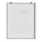 Blake Love Each Other Framed Printed Glass by Kelly Knaga