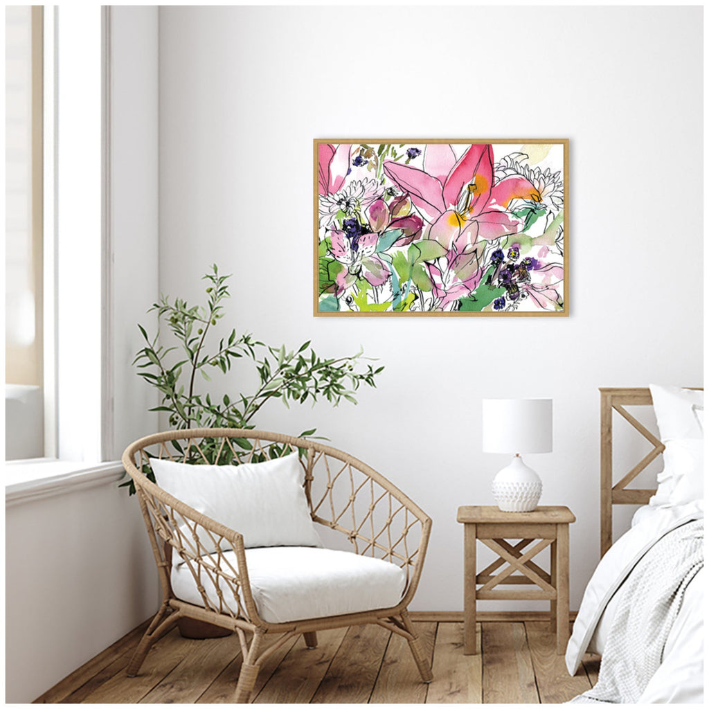 Sylvie Compassion Framed Canvas by Janet Meinke-Lau