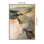 Sylvie Tonal Mountains III Framed Canvas by Amy Lighthall