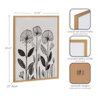 Gallery Simple Modern Linocut Botanicals Print by The Creative Bunch Studio