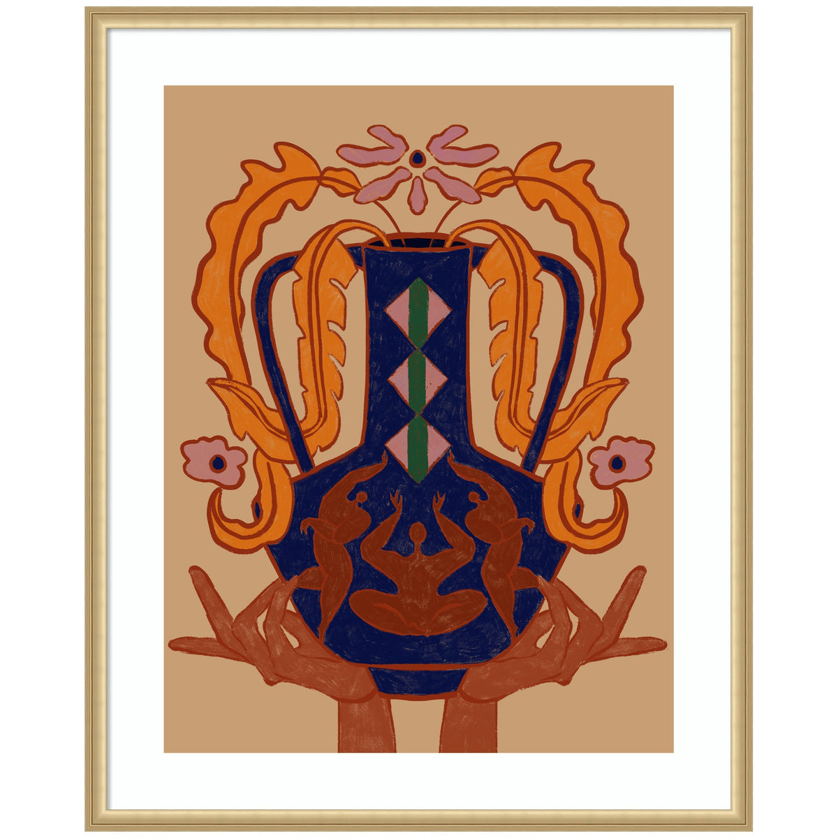 Vessel Collection Blossom by Arty Guava Framed Wall Art Print