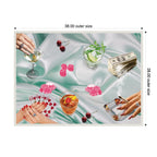 Poker Night Green by Honey Island Studio Framed Canvas Wall Art Print