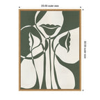 Sylvie Bound by Beauty 5 Framed Canvas by Shatha Al Dafai