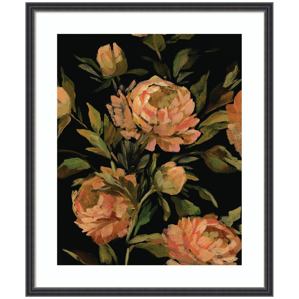 Framed Art Moody Floral 3 by Annie Quigley