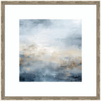 Tonal Abstract Oceanic Nautical Serenity Blue by The Creative Bunch Studio Framed Wall Art Print