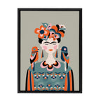 Sylvie MCM Frida Kahlo Framed Canvas by Rachel Lee of My Dream Wall