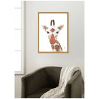Giraffe by Madeline Jeppesen Framed Canvas Wall Art Print