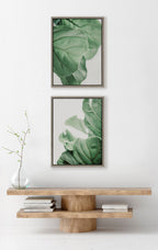 Sylvie Plant Study 6 and Plant Study 7 Framed Canvas Set by Alicia Abla