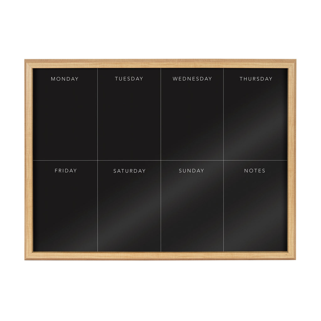 Blake This Week Black Framed Printed Glass by The Creative Bunch Studio